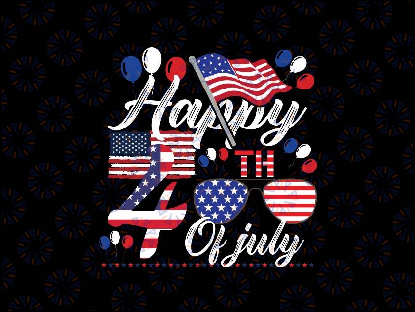 Happy 4th Of July Patriotic American US Flag 4th Of July Svg, Flag 4th Of July PNG, Png Digital Sublimation Download