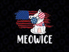 Patriotic Cat Meowica 4th of July Funny Kitten Lover Png, USA Meowica Patriotic Png, Independence Day Png, Digital Download