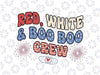 Red, White & Boo Boo Crew Pediatric Nurse Svg, 4th of July PEDS ER Nurse Svg, Patriotic PICU Rn, Independence Day Png, Digital Download