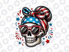 PNG ONLY 4th Of July Skull Png, Independence Day Patriotic Skull Bandana Png, Independence Day Png, Digital Download