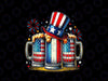 PNG ONLY 4th of July Beer American Flag Png, Us Flag Alcohol Drinking Png, Independence Day Png, Digital Download