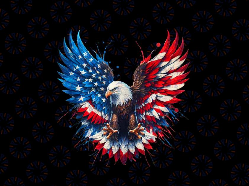 PNG ONLY Patriotic Eagle US American Flag Png, 4th of July Eagle Png, Independence Day Png, Digital Download