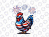 PNG ONLY Red White Blue Chicken Farm Png, Animal Patriotic 4th Of July Png, Independence Day Png, Digital Download