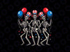 PNG ONLY Dancing Skeletons 4th Of July Png, Funny Skeletons American Flag Png, Independence Day Png, Digital Download