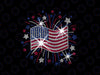 PNG ONLY Wavy Flag Inside a Firework 4th of July Bling Flag USA Png, Independence Day Png, Digital Download