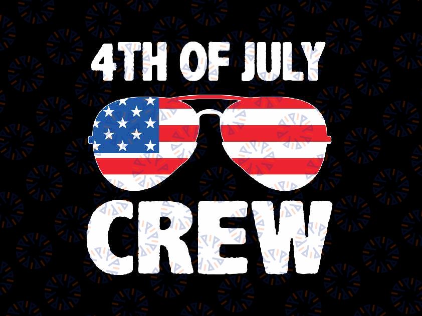 4th of July Crew Matching Svg, Sunglasses Red White And Blue Svg, Independence Day Png, Digital Download