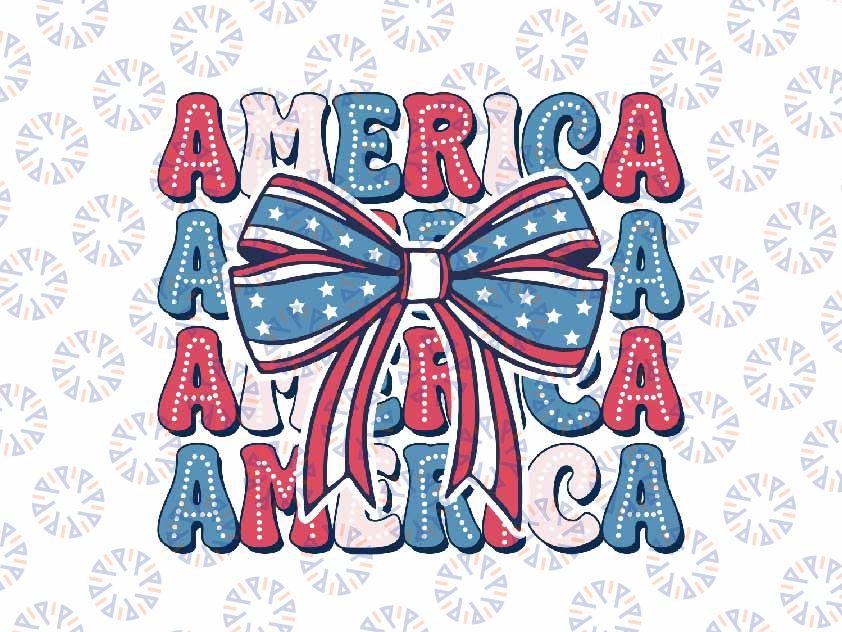 Coquette American Flag Svg, Coquette 4th Of July Svg, Independence Day Png, Digital Download