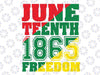 Juneteenth Freedom 1865, Black History Svg, Juneteenth Svg, Juneteenth Png, 1865 Svg, Freeish Svg, Freedom Svg