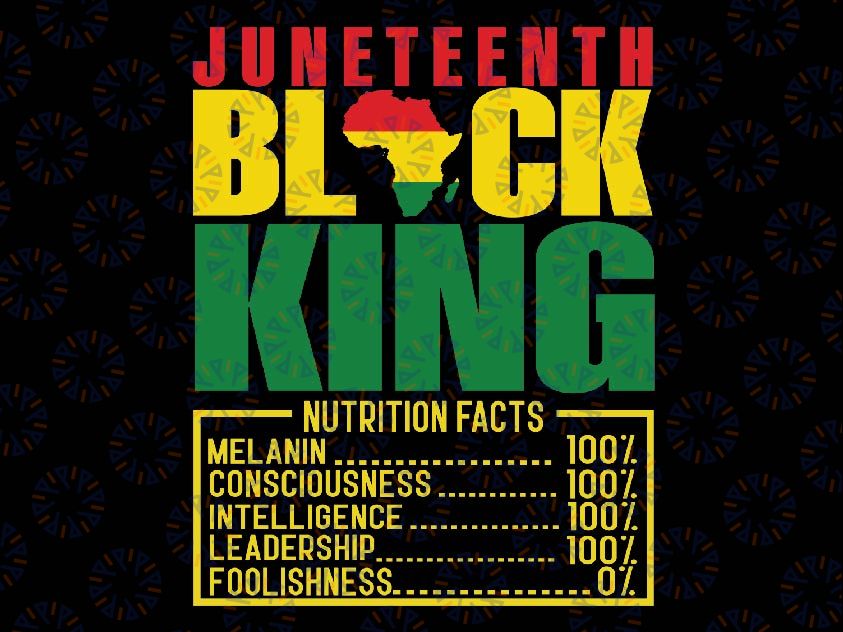 Black King Definition Svg, Juneteenth Svg, Black History Svg, Nutritional Facts Juneteenth 1865 Black King Svg, Digital Download