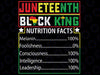 Awesome Juneteenth Black King Melanin Sg, Nutritional Facts Juneteenth 1865 Svg, Juneteenth  Png, Digital Download