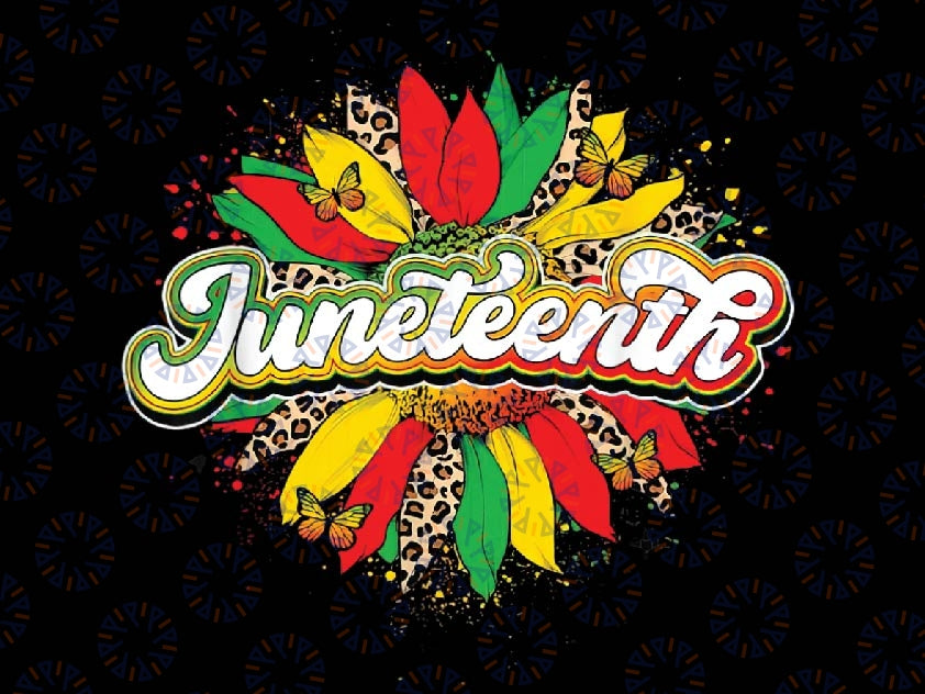 Juneteenth Sunflower Black History Pride African American Png, Juneteenth Celebrating 1865 Png, Emancipation Day Png, Black Women