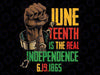 Juneteenth Is The Real Independence Day 1865 Freedom Pride Png, Freedom Day Png, Africa Png, Black History Png, African American Png