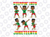 African American Boys Kids Stepping Into Juneteenth 1865 Png, Afro Boy Png, Juneteenth Png, African Boy png, Sublimate Designs Download
