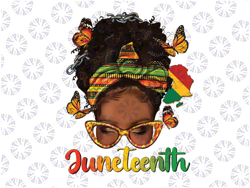 Celebrate Juneteenth Afro Mes-sy B-un Black Women Melanin Png, Juneteenth Celebrating 1865 Png, Afro Girl Png, Afro Mom Png Downloads
