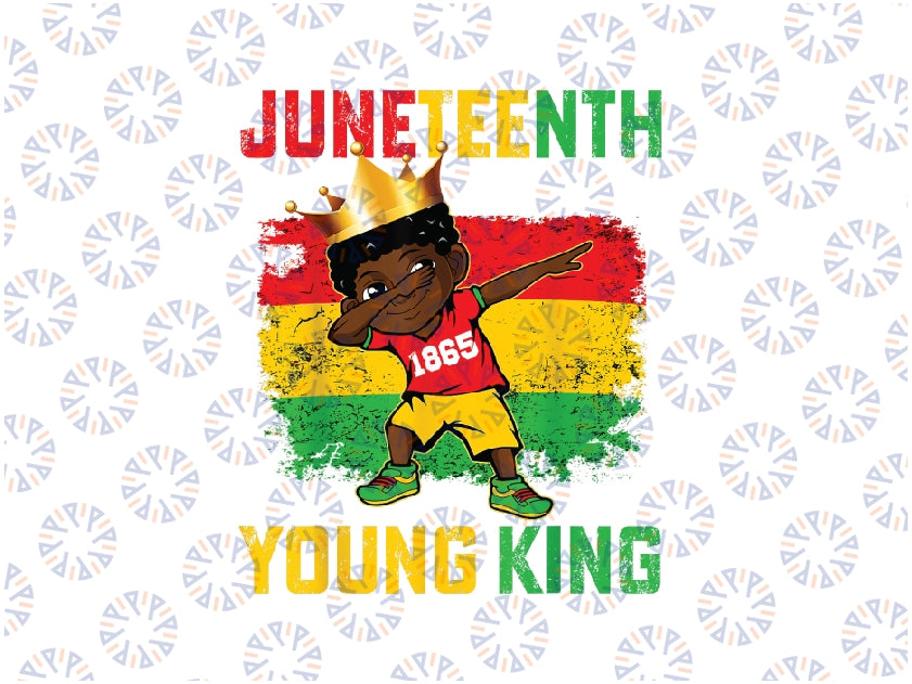 Juneteenth King Celebrating 1865 Black Boys Kids Png,  Juneteenth Young Kids Png, Juneteenth Png, Free-Ish Sublimation Designs