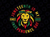 PNG ONLY Juneteenth Is My Independence Day Lion Free Ish Since 1865 Png, June 19th Lion Png, Juneteenth Png, Instant Download