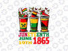 PNG ONLY Juneteenth Celebrating 2024 Since 1865 Png, Celebrate Juneteenth Coffee African Latte Png, Juneteenth Png, Instant Download