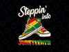 PNG ONLY Stepping Into Juneteenth Png, Afro Woman Black Girls Sneakers Png, Juneteenth Png, Instant Download