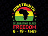 Juneteenth Celebrating Black Freedom 1865 Svg, African American June 19th 1865 Svg, Juneteenth Png, Instant Download