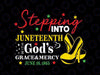 Stepping Into Juneteenth With God's Grace And Mercy Svg, Juneteenth High Heel 1865 Svg, Juneteenth Png, Instant Download