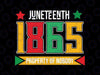 Juneteenth 1865 Property Of Nobody Svg, Juneteenth African American Svg, Juneteenth Png, Instant Download