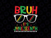 Funny Juneteenth Bruh It's Juneteenth 1865 Svg, Juneteenth Glasses Svg, Juneteenth Png, Instant Download