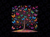PNG ONLY Butterfly Tree Png, Watercolor Floral Butterfly Png, Floral Butterflies Tree Png, Digital Download