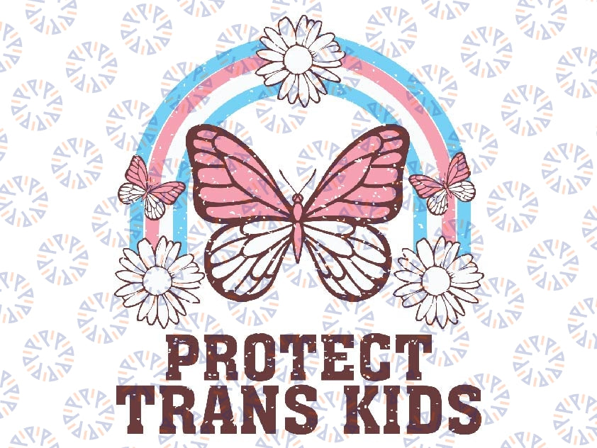 Protect Trans Kids Rainbow Butterfly LGBT LGBTQ Pride Svg, Protect Queer Kids Svg, Protect Trans Kids Png, LGBTQ Svg, Digital Download