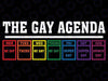 LGBT Pride The Gay Agenda Funny Pride Month Svg, Bisexual Svg, Lesbian Svg, LGBT Svg, Pride Rainbow, Instant Download