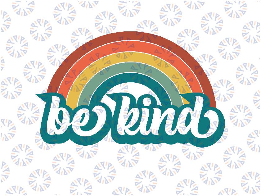 Be Kind Rainbow LGBT Flag LGBT Pride Month Retro Vintage Svg, LGBT Svg, Gay Pride, Kindness Quote Digital download