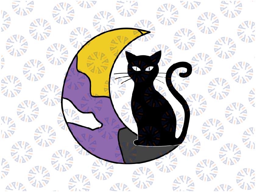 Nonbinary Moon Space Cat LGBT Pride With NB Non Binary Flag Svg, Non Cat Pride Flag Svg, Equality Png, Digital Download