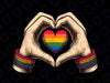 PNG ONLY Hands Heart Unity Rainbow Pride Stuff Flag Png, Transsexual LGBT Love Png, Lgbt Png, Digital Download