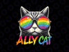 PNG ONLY (Can only print on dark backgrounds) Ally Cat Transgender Trans Pride Stuff Flag Png, Lgbt Png, Digital Download