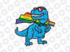 PNG ONLY Gay Pride Dino Trex Rainbow Flag Png, Lgbt Ally Bisexual Pride Png, Lgbt Png, Digital Download