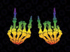 Skeleton Rock Hand LGBT-Q Png, Cool Rainbow Flag Gay Pride Ally Png, Lgbt Png, Digital Download