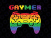 Gaymer Gay Pride Ally LGBTQ Svg, Rainbow Flag Gamer LGBT Gaming Svg, Lgbt Png, Digital Download