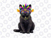 PNG ONLY Mardi Gras Cat Lover Png, New Orleans Louisiana Carnival 2024 Black Cat Png, Mardi Gras Png, Digital Download