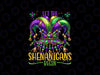 PNG ONLY Mardi Gras Costume Hat Let The Shenanigans Begin Png, Mardi Gras Png, Digital Download