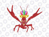 PNG ONLY Peace Love King Crawfish Png, Funny Mardi Gras Party Carnival Png, Mardi Gras Png, Digital Download