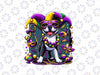 PNG ONLY Mardi Gras Bo-ston Terrier Dog Png, Mardi Gras Bead Dog Png, Mardi Gras Png, Digital Download