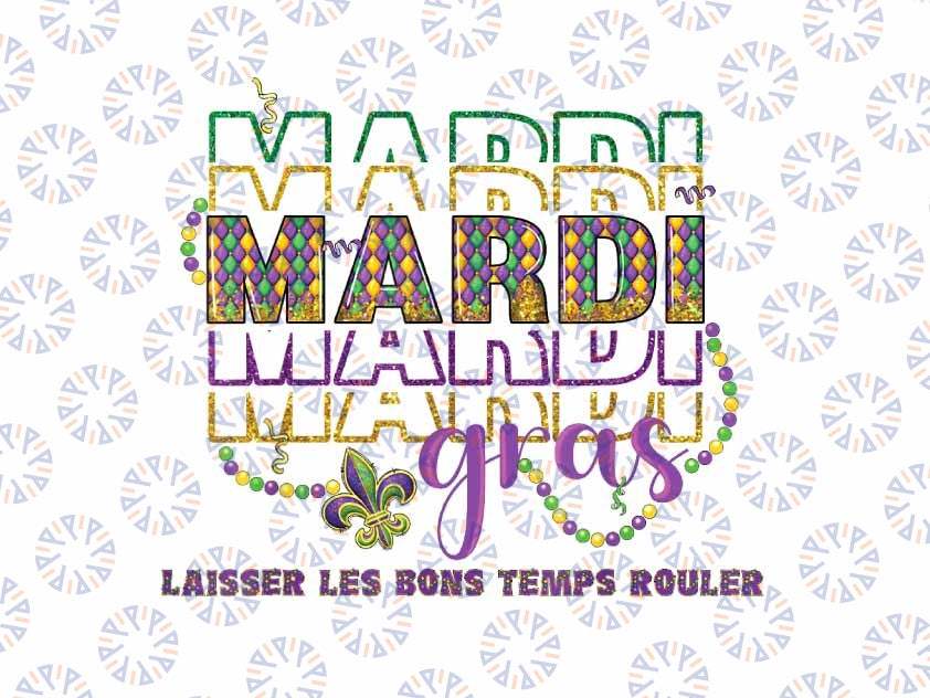 PNG ONLY Mardi Gras Party Png, Funny Mardi Gras Glitter Png, Mardi Gras Png, Digital Download