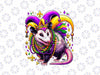 PNG ONLY Mardi Gras Opossum Png, Fleur De Lis Design Png, Mardi Gras Png, Digital Download