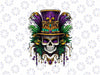 PNG ONLY Mardi Gras Sugar Skull Png, Skeleton Mardi Gras Png, Mardi Gras Png, Digital Download