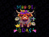 PNG ONLY Moo-di Mardi Gras Bead Heifer Png, Fat-Tuesday Festival Cow Png, Mardi Gras Png, Digital Download