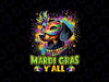 PNG ONLY Dachshund Dog Mardi Gras Y'all With Beads Mask Colorful Png, Mardi Gras Dog Png, Digital Download