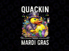 PNG ONLY Mardi Gras Rub-ber Duck Png, Duc-kie Quackin Trough Mardi Gras Png, Mardi Gras Png, Digital Download