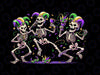 PNG ONLY Mardi Gras Skeleton Carnival Png, Funny Dancing Skeletons Mardi Gras Png, Mardi Gras png, Digital Download