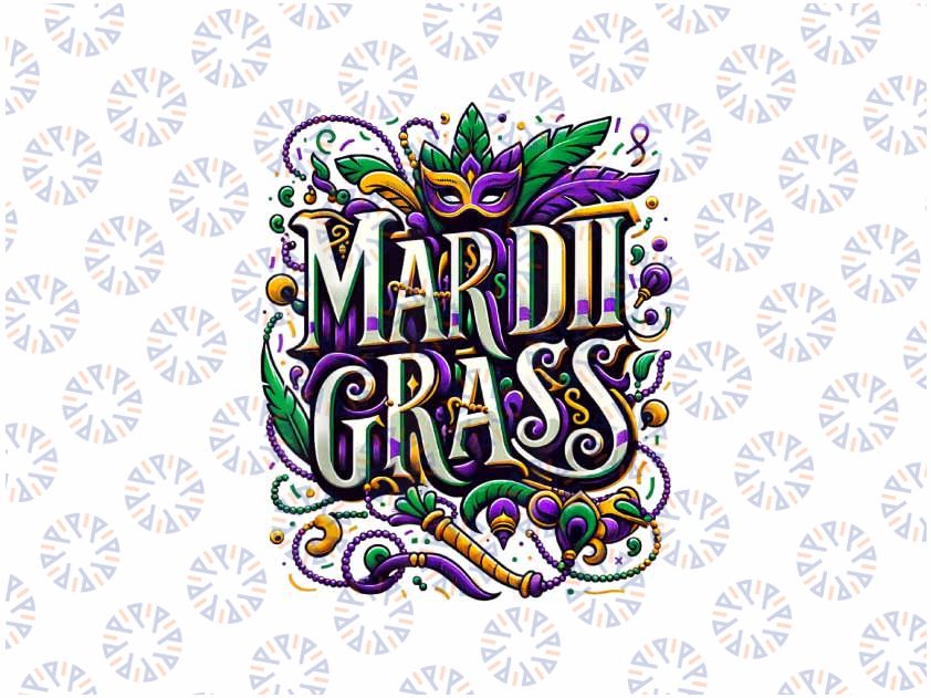 PNG ONLY Mardi Gras 2024 Png, Sequin Mardi gras Png, Parades Mardi Gras Png, Digital Download