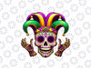 PNG ONLY Mardi Gras Costume Sugar Skull Carnival Png, Fleur de lis Skull Png, Mardi Gras Png, Digital Download