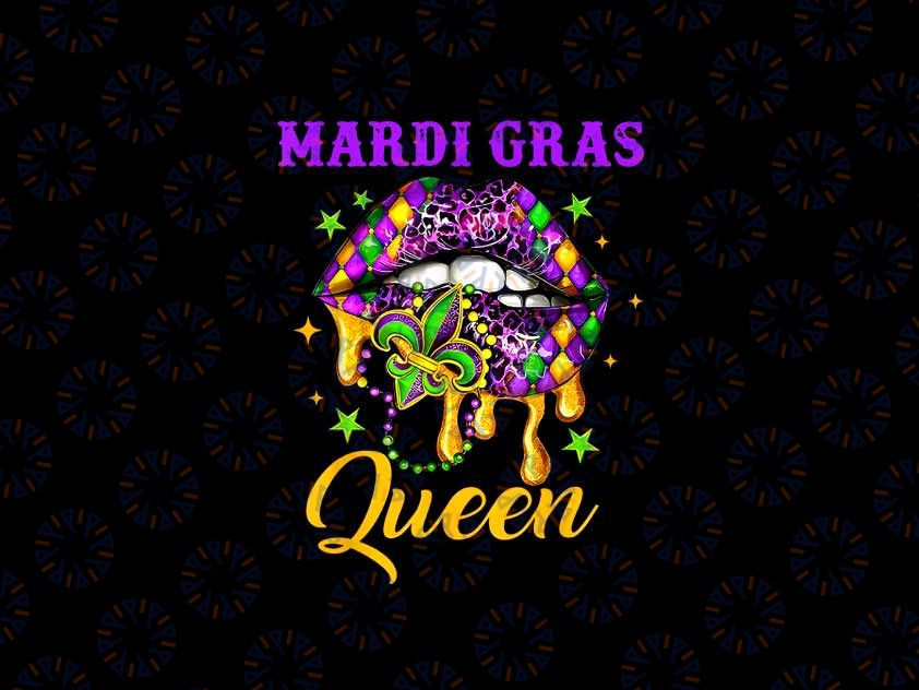 PNG ONLY Mardi Gras Lip Queen Parade Png, Glitter Lips Png, Mardi Gras Png, Digital Download